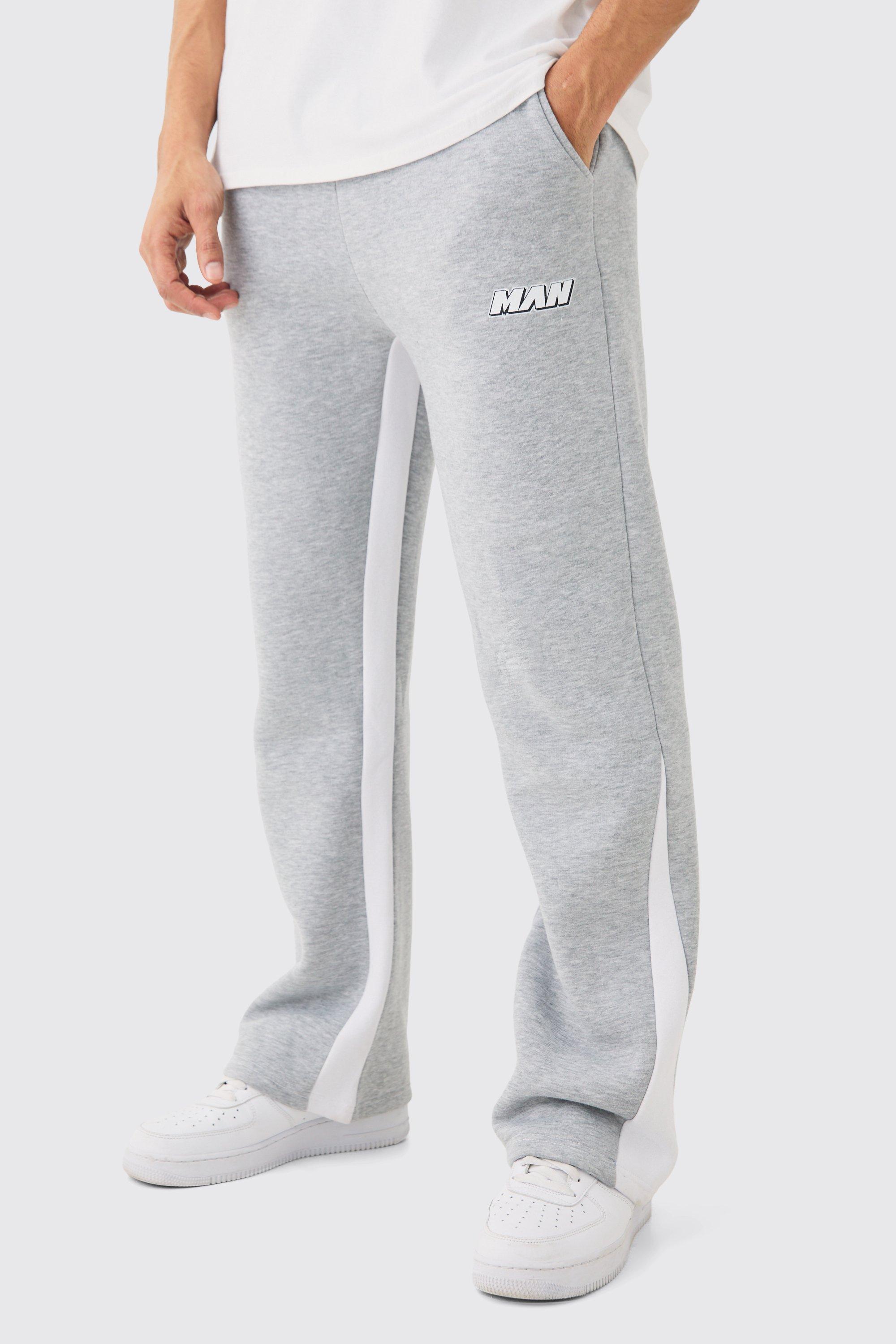 MAN Logo Sweatpants MAN Branded Sweatpants boohooMAN USA